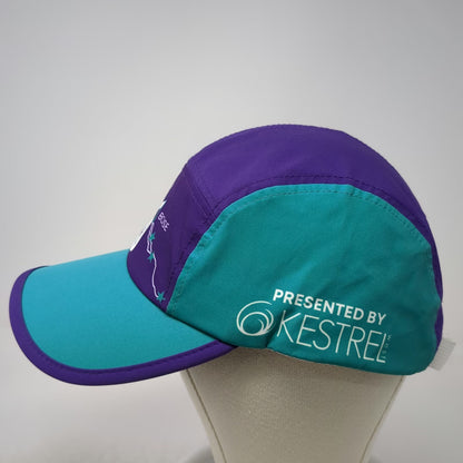 Fleet Feet 5 Panel Hat Purple Blue One Size Boise Greenbelt Relays Idaho Running