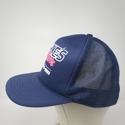 Mike's Noon 561-848-8323 Trucker Hat Blue One Size Adjustable Mesh Back San Sun