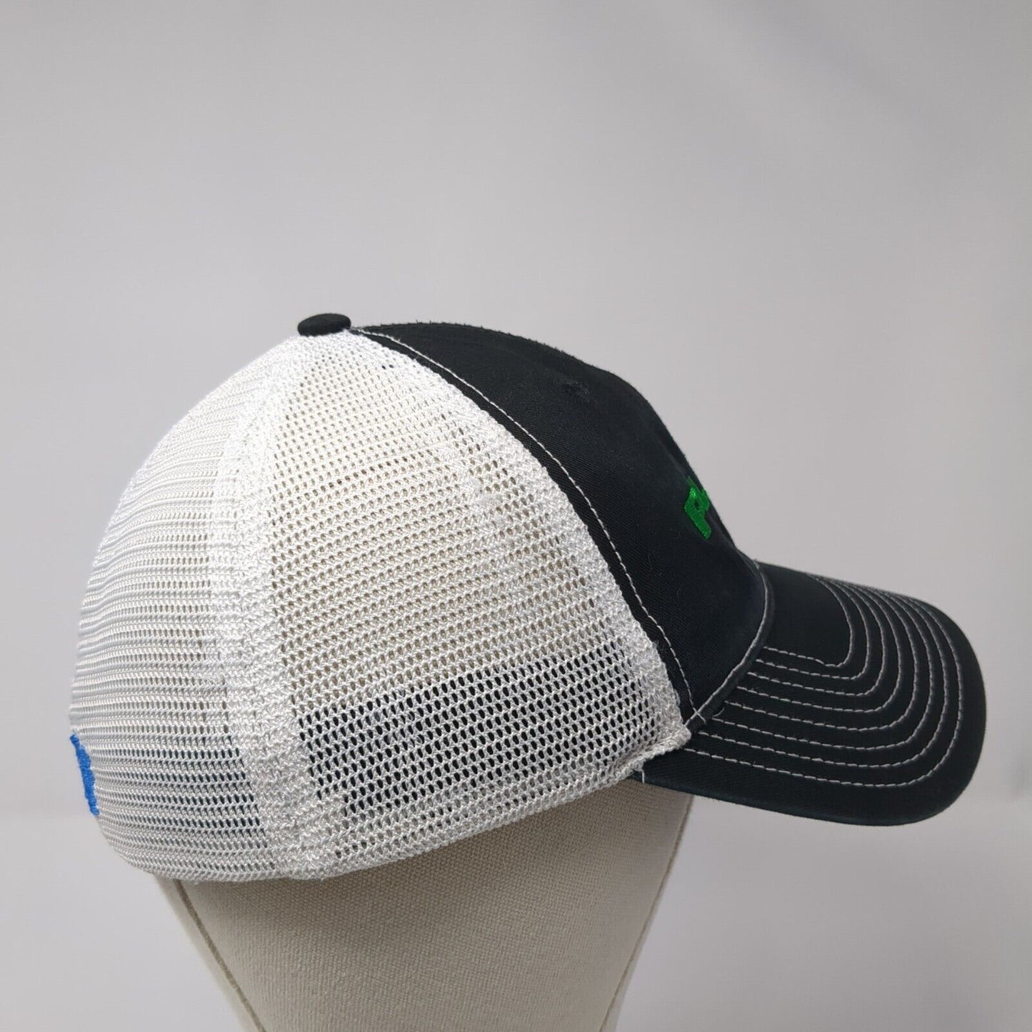 Platt Fitted Mesh Back Trucker Hat Black One Size Colorblock Outdoor