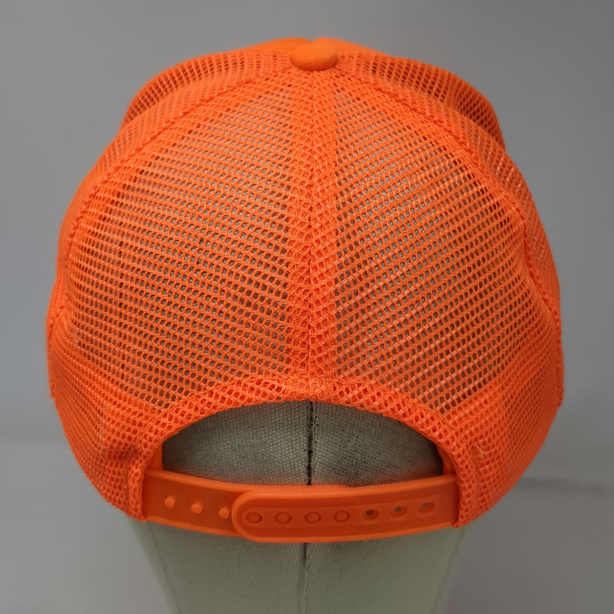 Otto Trucker Hat Orange One Size First Street Welding Anvil Mesh Snapback