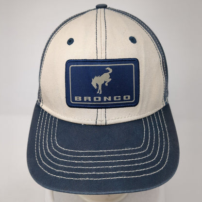Ford Bronco Snapback Hat Blue One Size Adjustable Embroidered H3 Headwear
