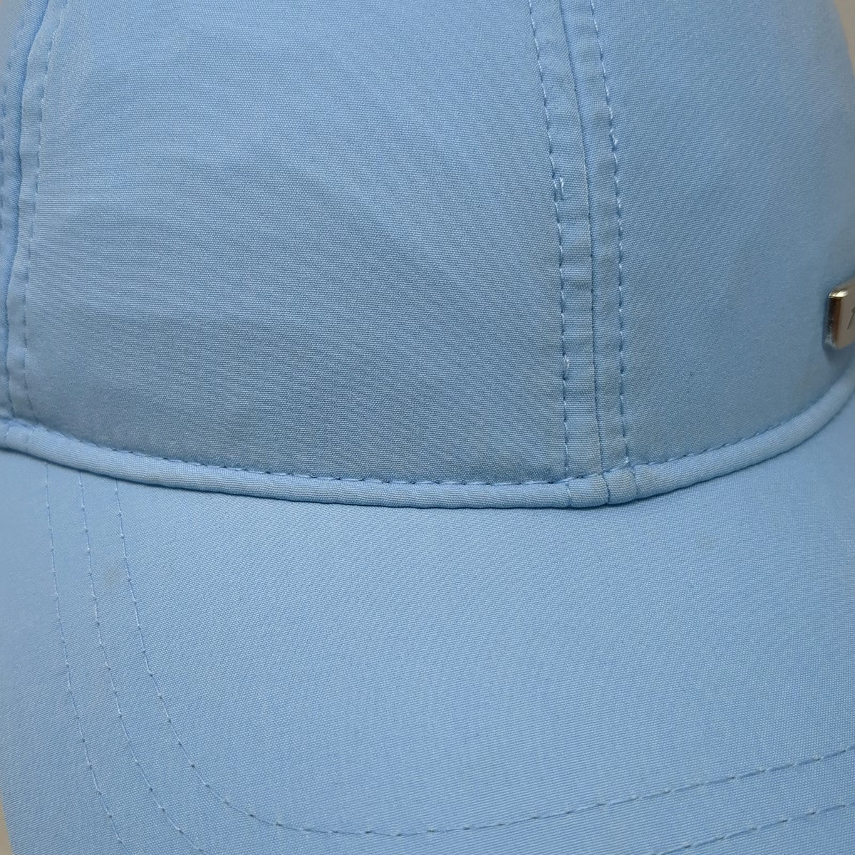 Hurley Baseball Cap Blue One Size Slideback Metal Logo Nylon Outdoor Curved Hat