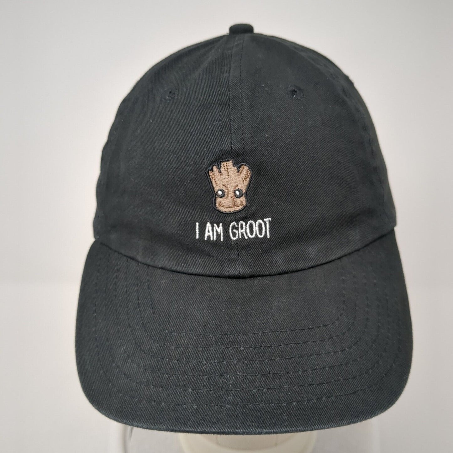 I Am Groot Slideback Hat Black One Size Guardians of the Galaxy Marvel