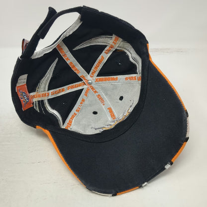 Phoenix Suns NBA Cap Black Orange White One Size Strapback Embroidered PHX Logo