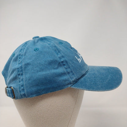 Bad Hair Day Slideback Hat Blue OSFA Adjustable Embroidered Vented Holes Cotton