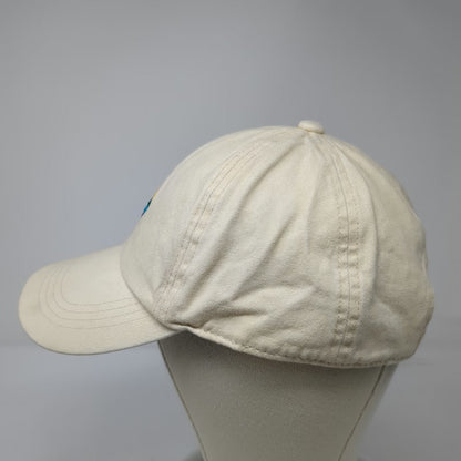 Beige Baseball Cap One Size Rainbow Heart Embroidery Slideback Hat Pink Blue