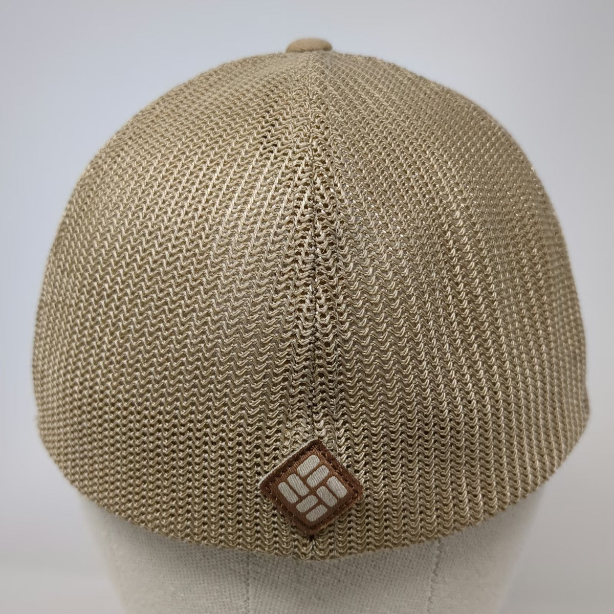 Columbia Baseball Cap Brown One Size Fitted Mesh Evergreen Tree Flag Patch Hat