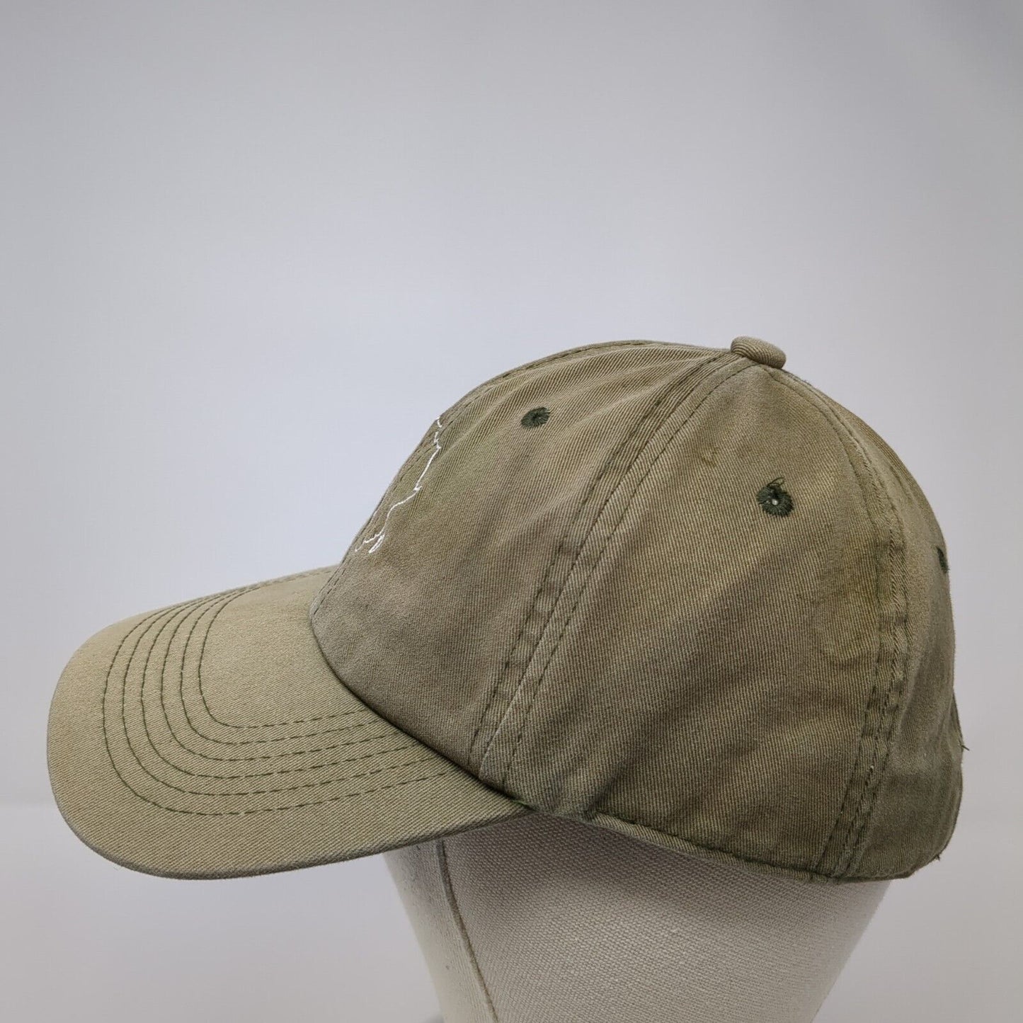 Africa Map Slideback Baseball Cap Brown One Size Adjustable Embroidered Eckos