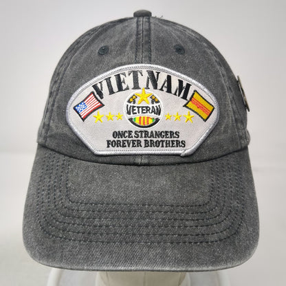 Cobra Baseball Cap Gray One Size Vietnam Veteran Patch Service Medal Pin hat