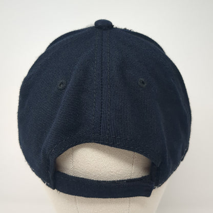 Pugs Strapback Baseball Cap Gray One Size Adjustable Lightweight 6 Panel Blank