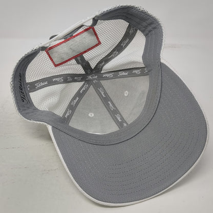 Titleist Trucker Hat White Blue One Size Mesh Pro V1 FootJoy FJ Golf Snapback