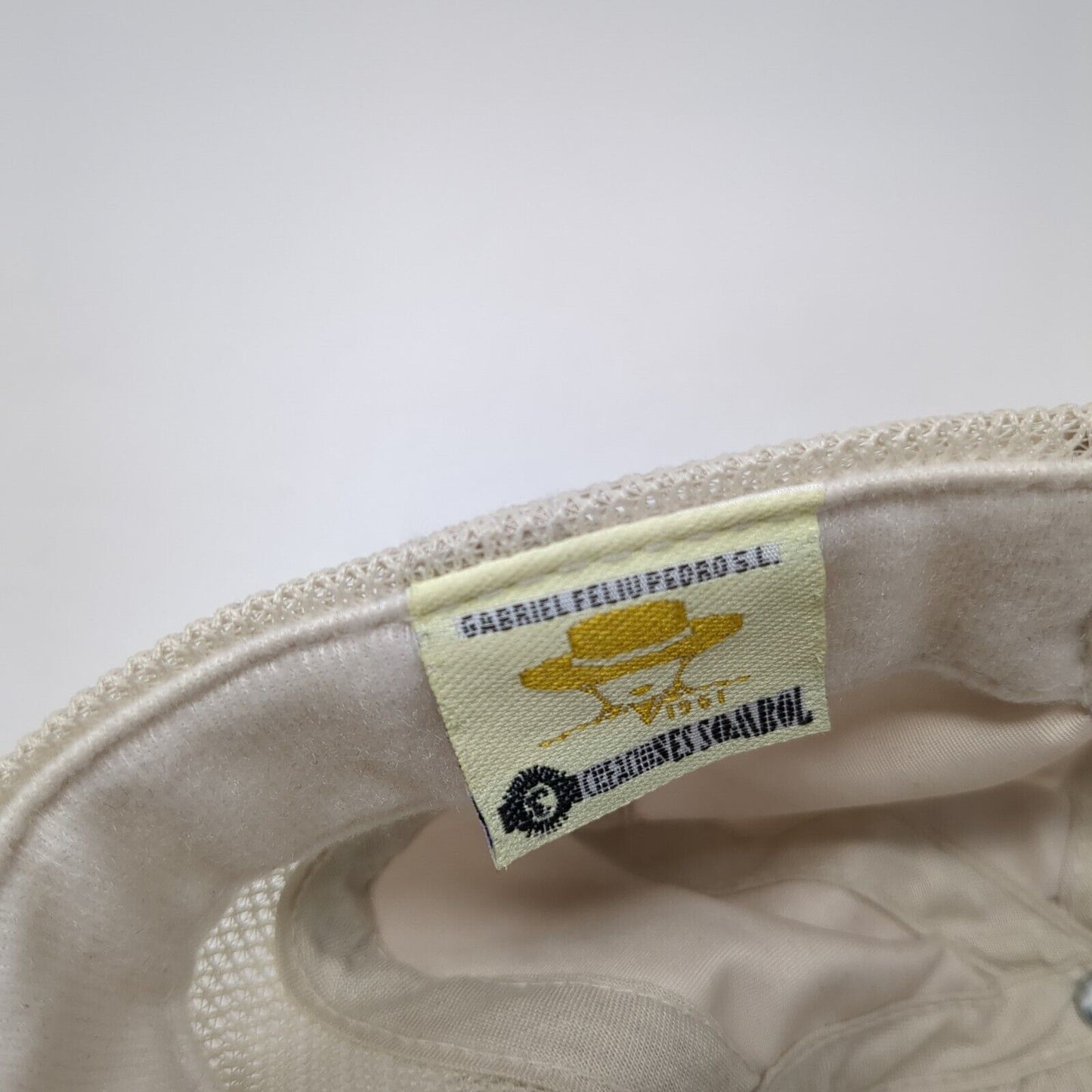 Gabriel Feliu Pedro SL Strapback Hat Tan 57cm Adjustable Embroidered Breathable