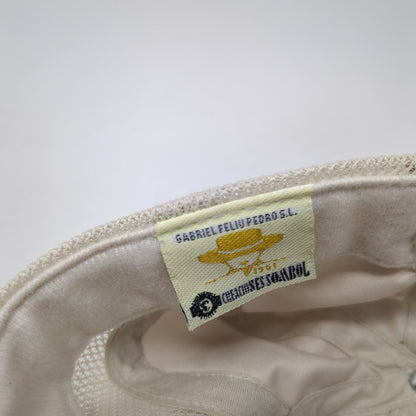 Gabriel Feliu Pedro SL Strapback Hat Tan 57cm Adjustable Embroidered Breathable
