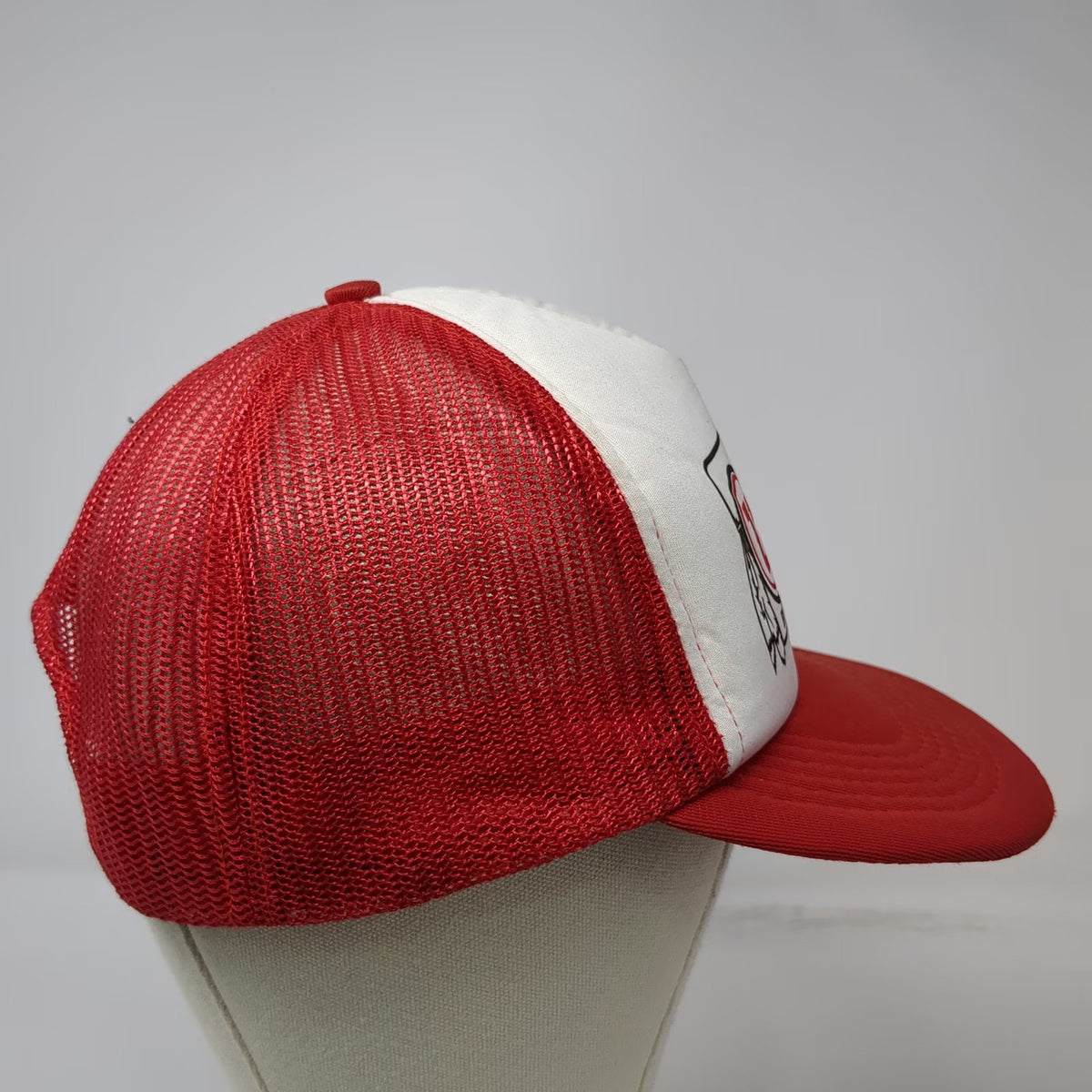 Red Trucker Hat One Size University of Utah Utes KALL 910 Radio Mesh Snapback