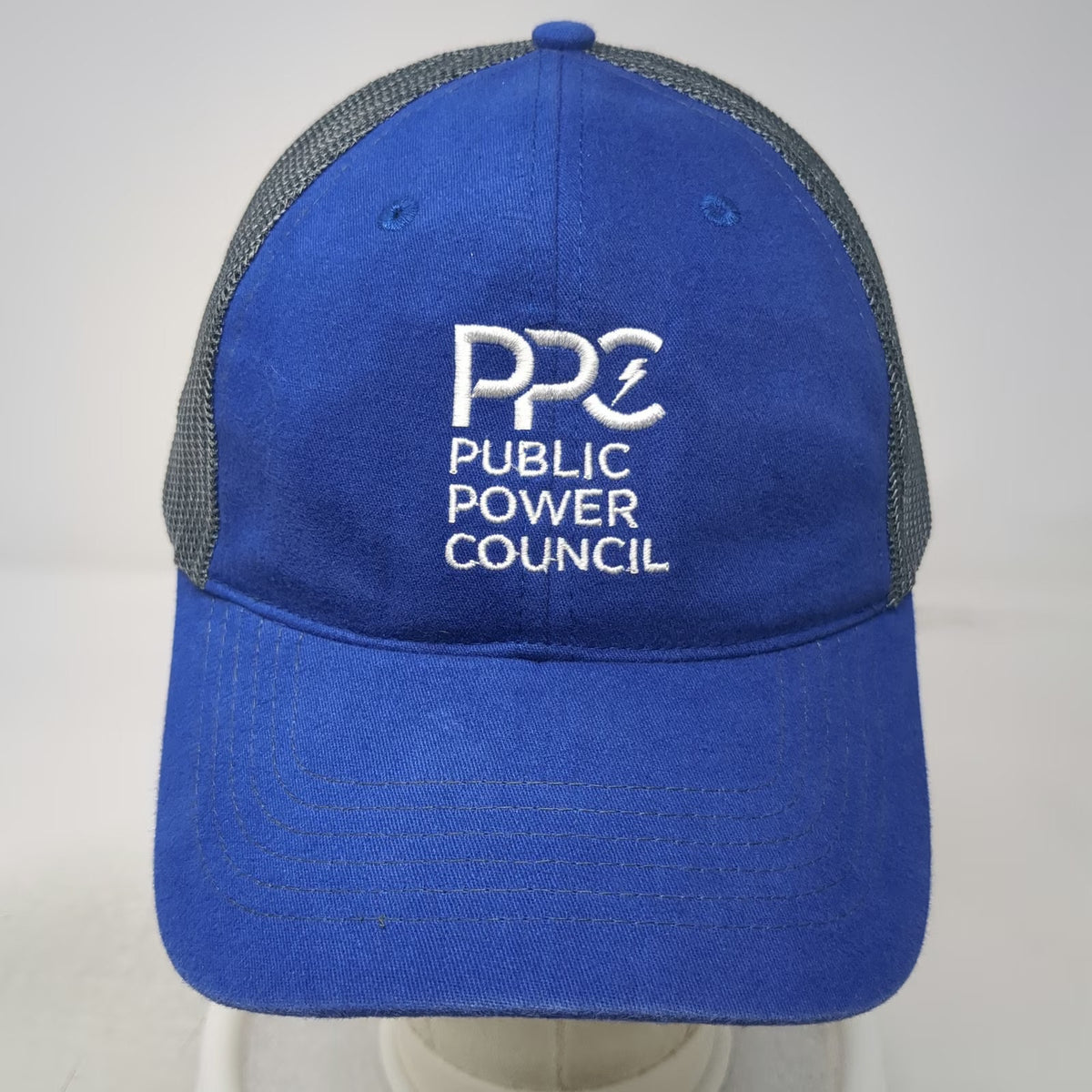 Hit Blue Gray One Size Trucker Hat Public Power Council PPC Mesh Snapback