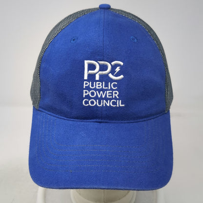 Hit Blue Gray One Size Trucker Hat Public Power Council PPC Mesh Snapback