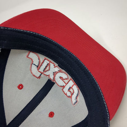 Sixers Trucker Hat White Blue Red One Size Spectrum Side Patch Mesh Snapback