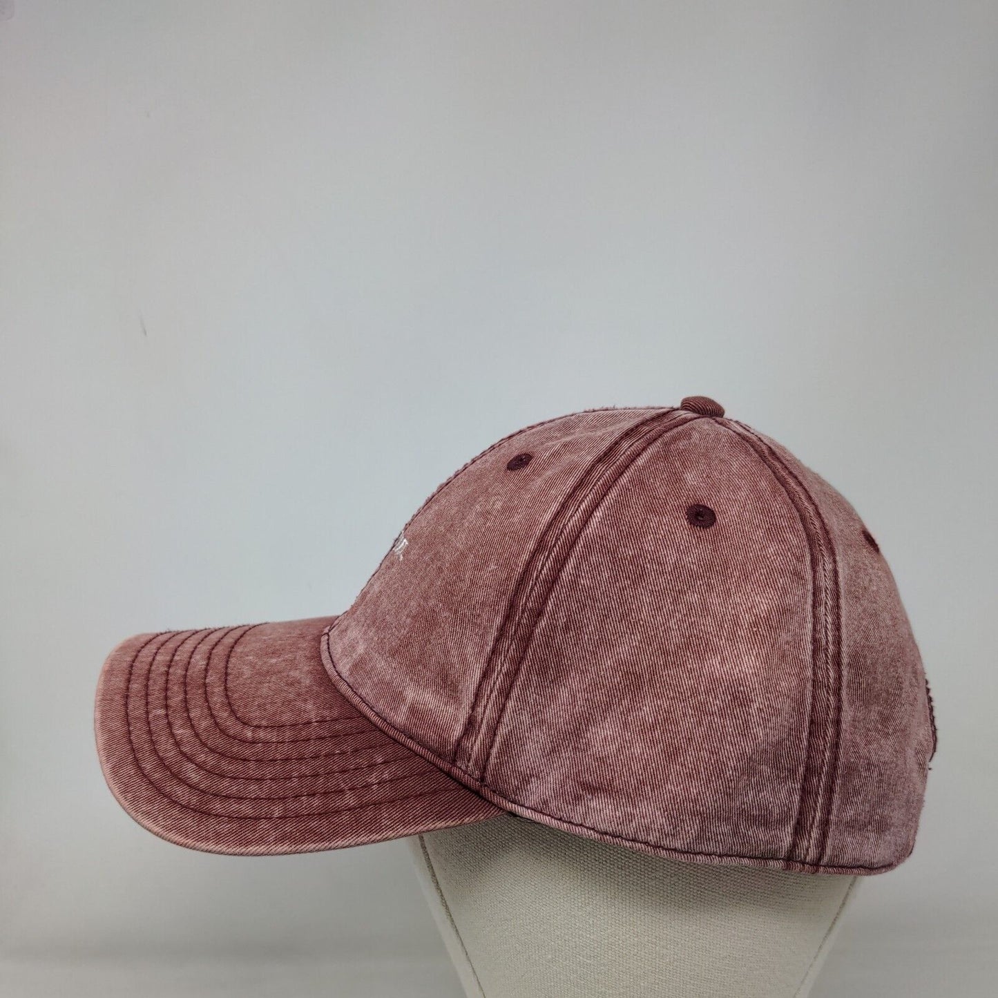 Good Stuff Slideback Hat Red OSFM Solid Adjustable Embroidered Otto