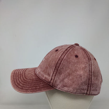 Good Stuff Slideback Hat Red OSFM Solid Adjustable Embroidered Otto