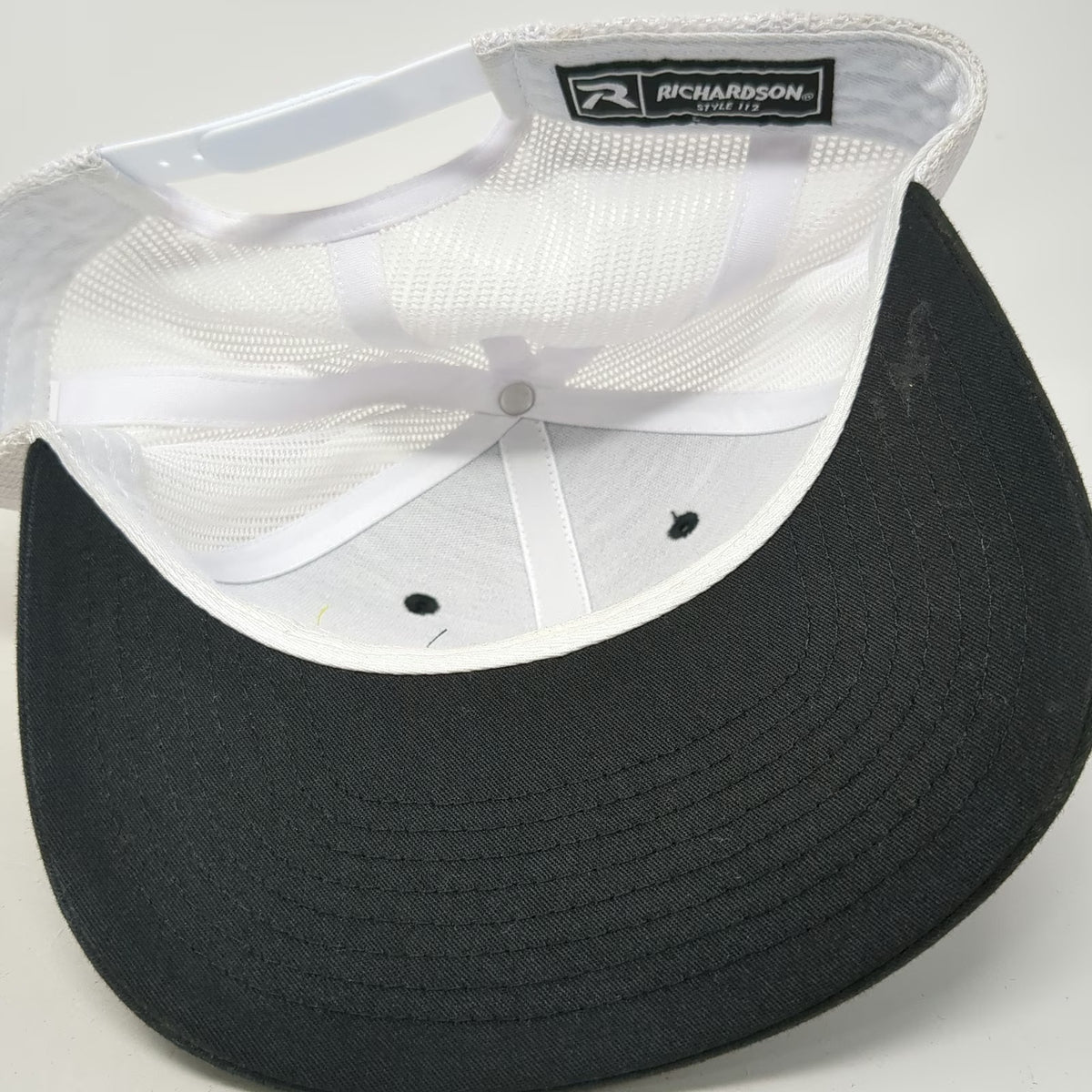 Richardson Trucker Hat Black One Size KB Home Construction Logo Mesh Snapback