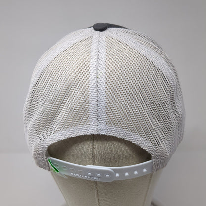 Empire Snapback Mesh Back Trucker Hat Gray One Size Colorblock Outdoor