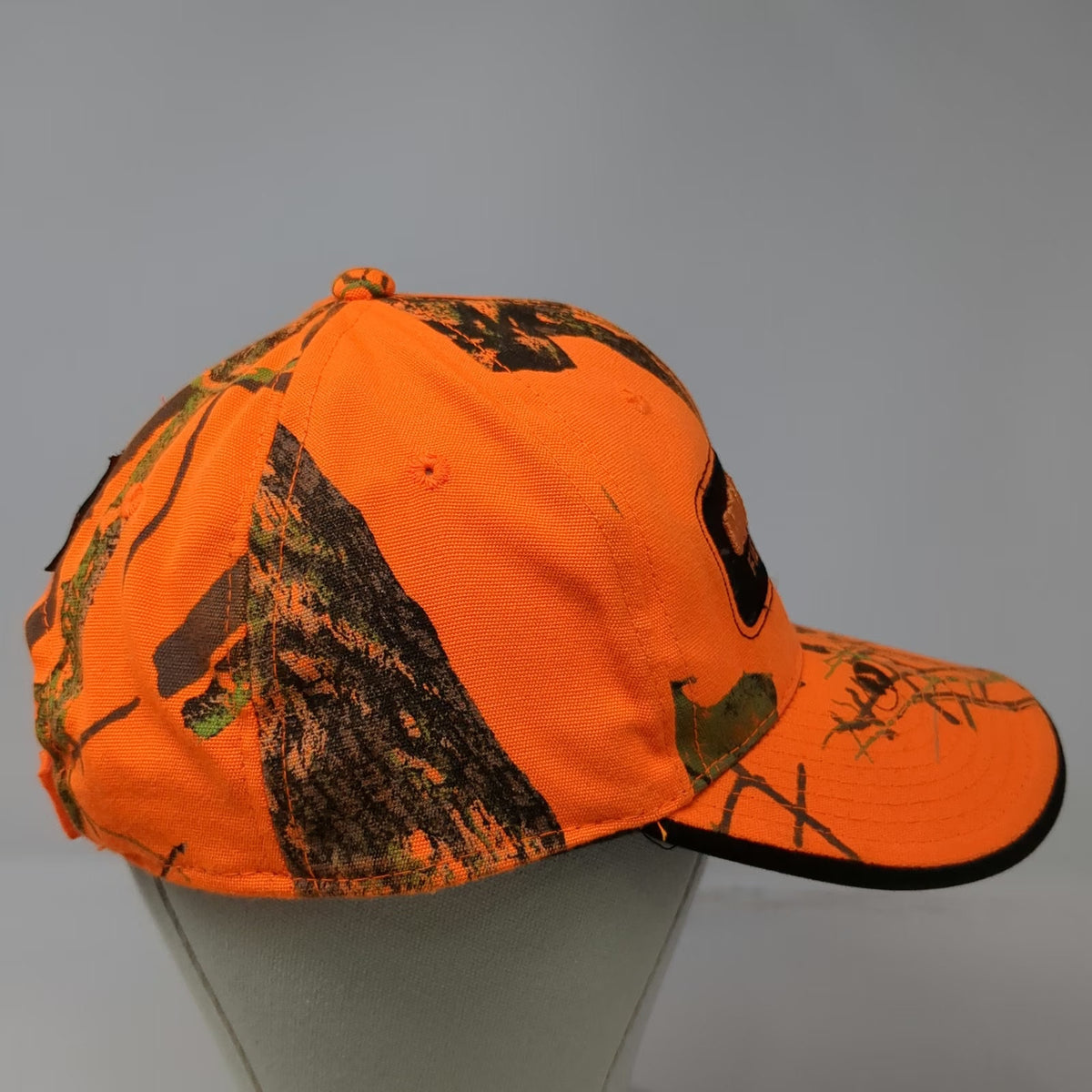 Mossy Oak Baseball Cap Orange One Size Field Staff Camo Strapback Hunting Hat