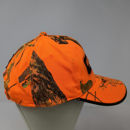 Mossy Oak Baseball Cap Orange One Size Field Staff Camo Strapback Hunting Hat