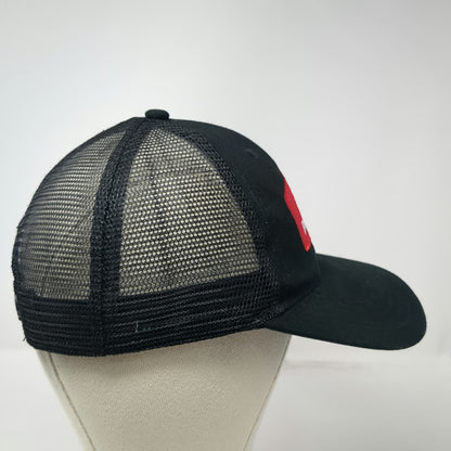 Budweiser Beer Brand Logo Black One Size Trucker Hat Mesh Back Snapback Curved