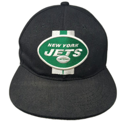 New York Jets NFL New Era Snapback Hat Black M 9FIFTY Flat Brim Logo