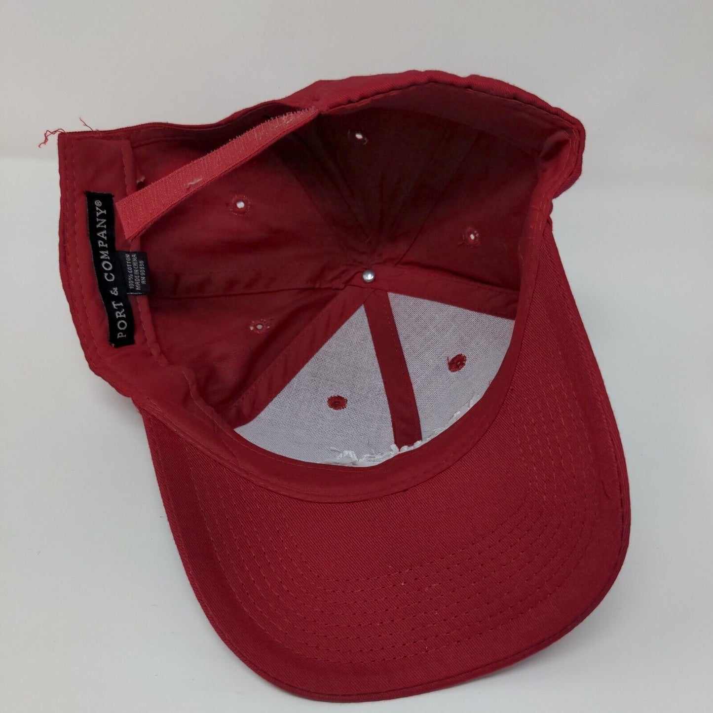 Toshiba Leading Innovation Hat Red OSFA Signed Port & Company 6 Panel