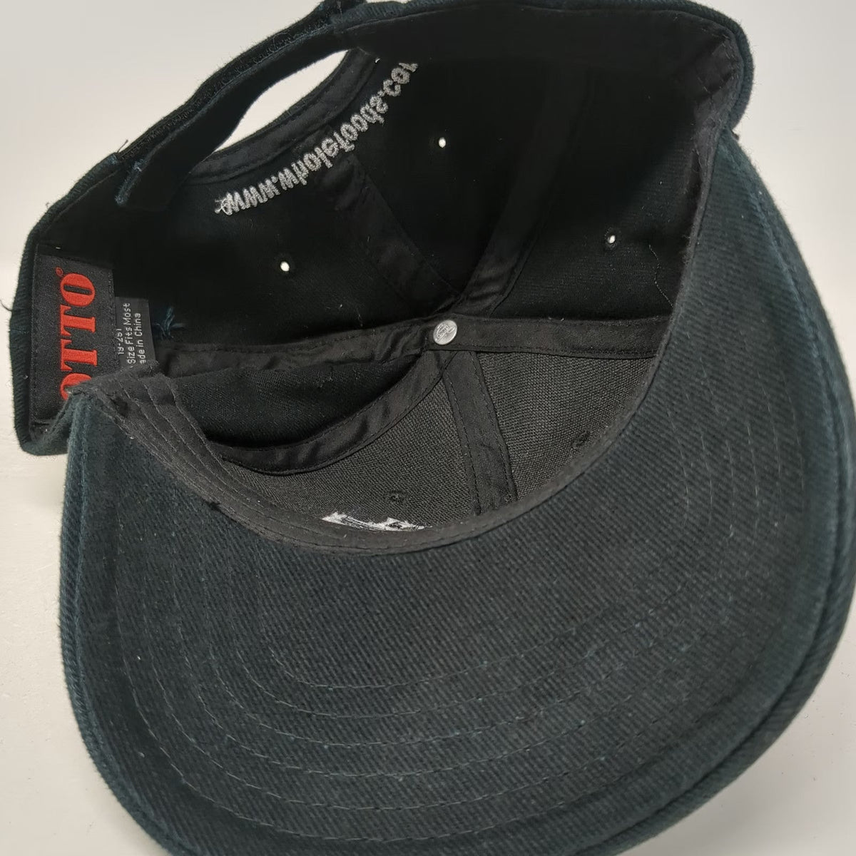 Otto Baseball Cap Black OSFM Country Natural Beef Whole Foods Cotton Hat Logo