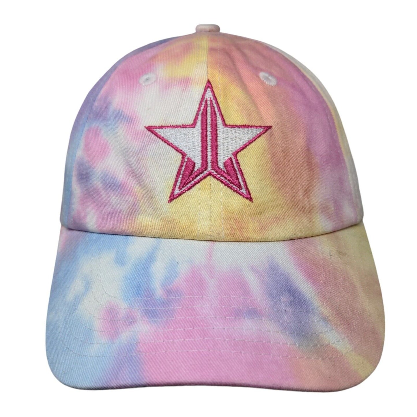Jefree Star Slideback Hat Multicolor One Size Embroidered Tie Dye 6 Panel