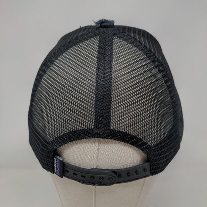 Patagonia Line Logo Ridge LoPro Snapback Mesh Back Trucker Hat Black All