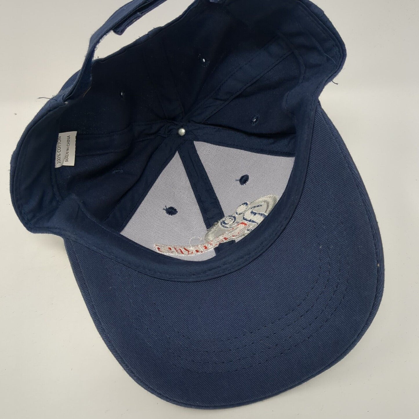 i9 Sports Strapback Hat Blue One Size Adjustable Embroidered 6 Panel