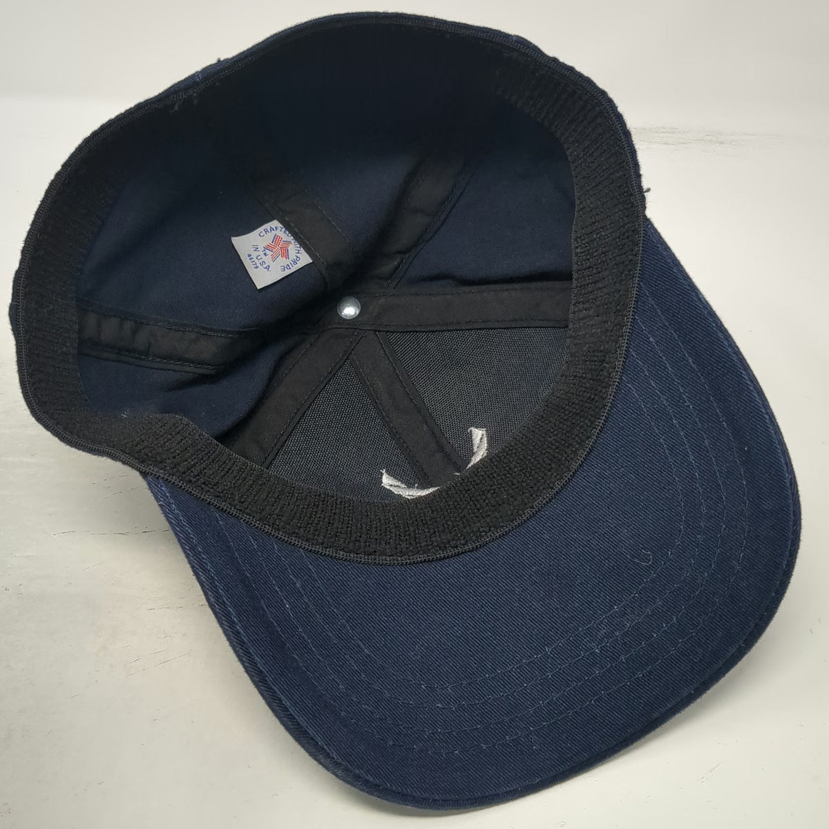 Air National Guard Blue Baseball Cap One Size Fitted Made in USA GoANG Logo Hat