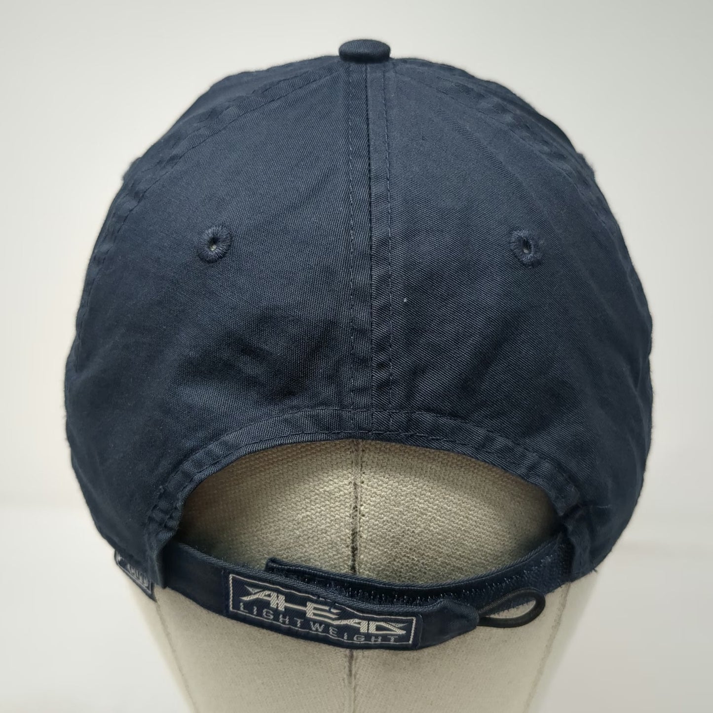 Ahead Baseball Cap Blue Red White One Size Anchor Patch Chevron Strapback Hat