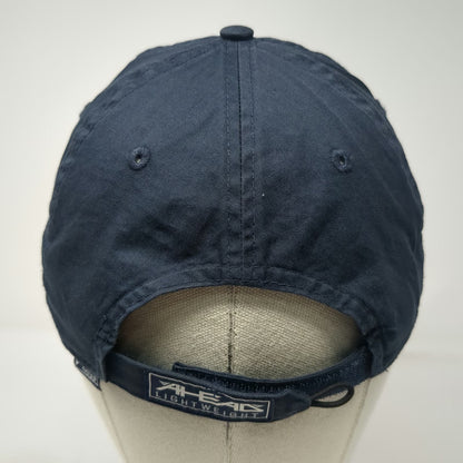 Ahead Baseball Cap Blue Red White One Size Anchor Patch Chevron Strapback Hat