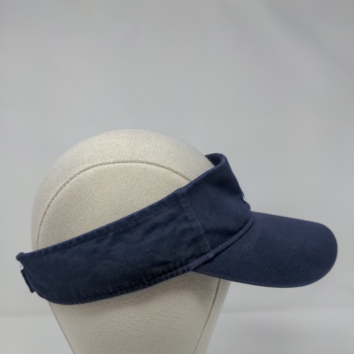 Island Time Strapback Sun Visor Hat Blue OSFM Adjustable Embroidered Otto Cotton