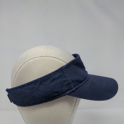 Island Time Strapback Sun Visor Hat Blue OSFM Adjustable Embroidered Otto Cotton
