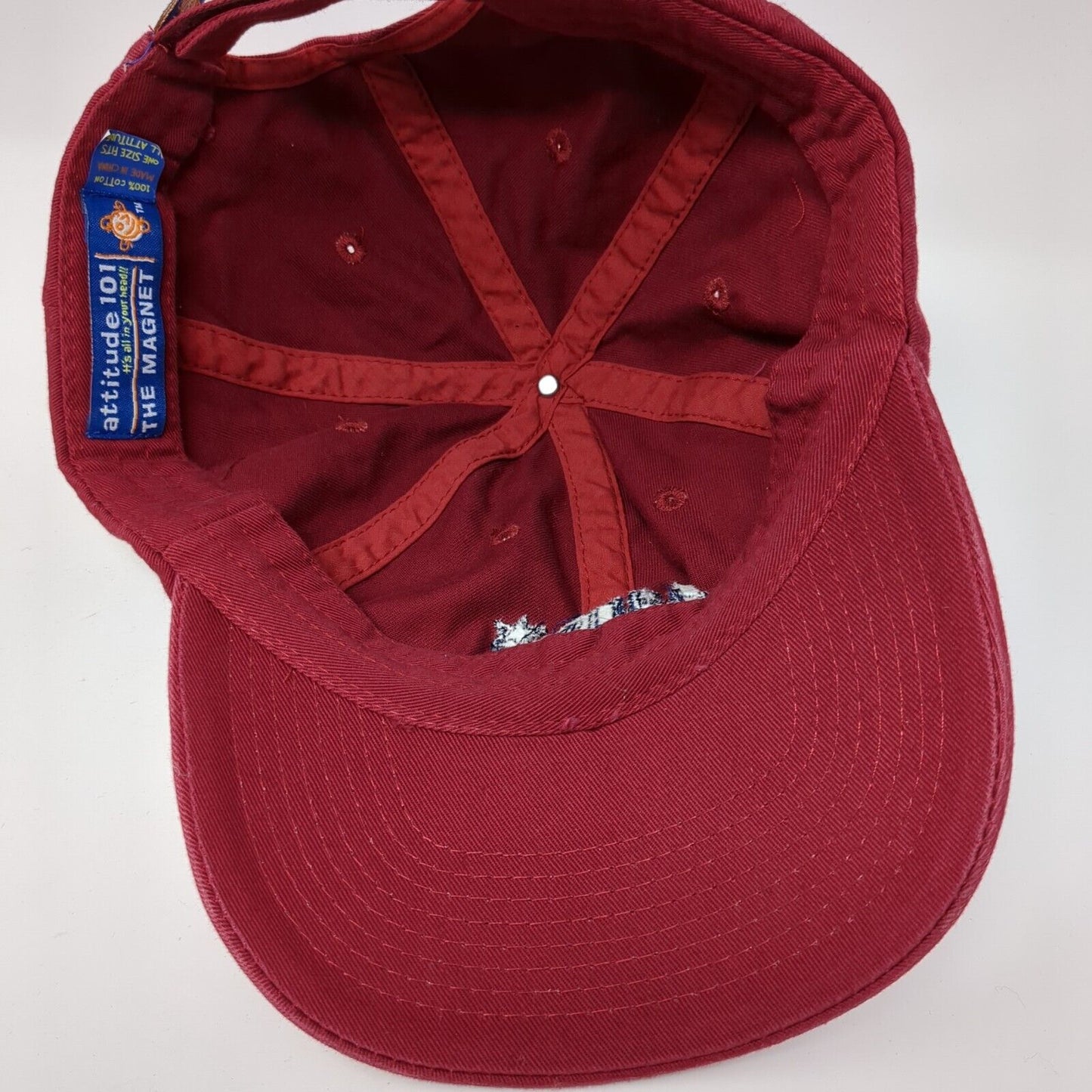 Harrah's Cherokee Casino & Hotel Strapback Hat Red One Size Embroidered