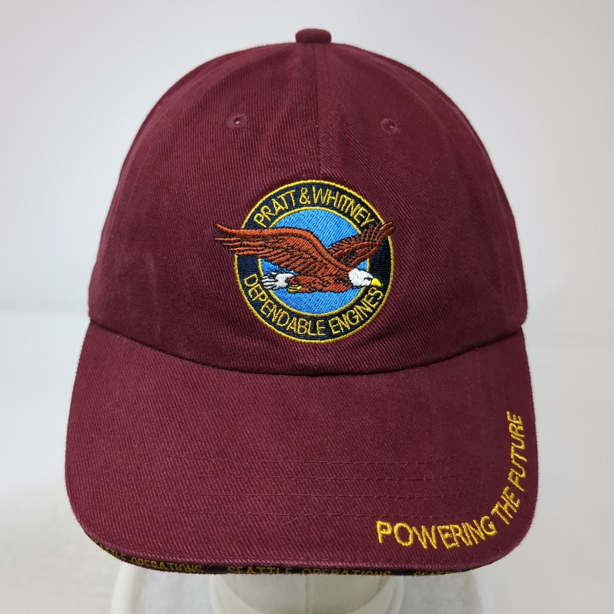 Fersten Worldwide Pratt & Whitney Red Baseball Cap One Size Eagle Seattle Hat