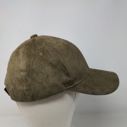 Unbranded Men's Strapback Hat Brown Adjustable Vent Holes Blank