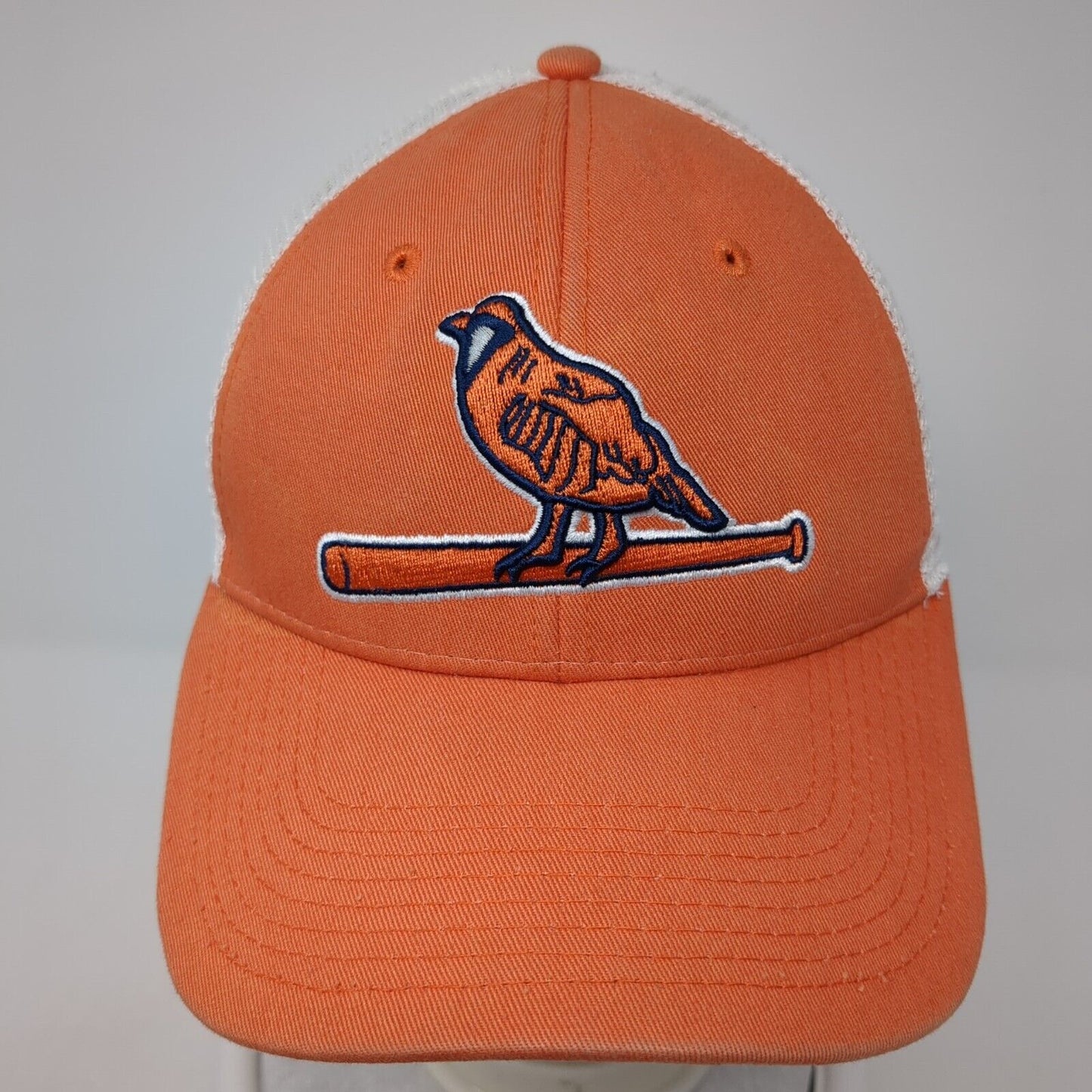 The Game Snapback Trucker Hat Orange One Size Adjustable Embroidered Mesh Back
