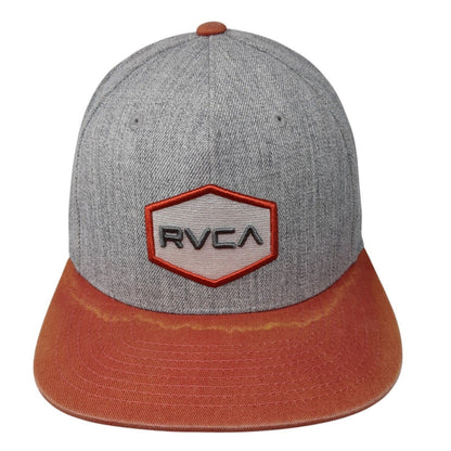 RVCA Snapback Hat Multicolor One Size Adjustable Embroidered Mid Fit 6 Panel