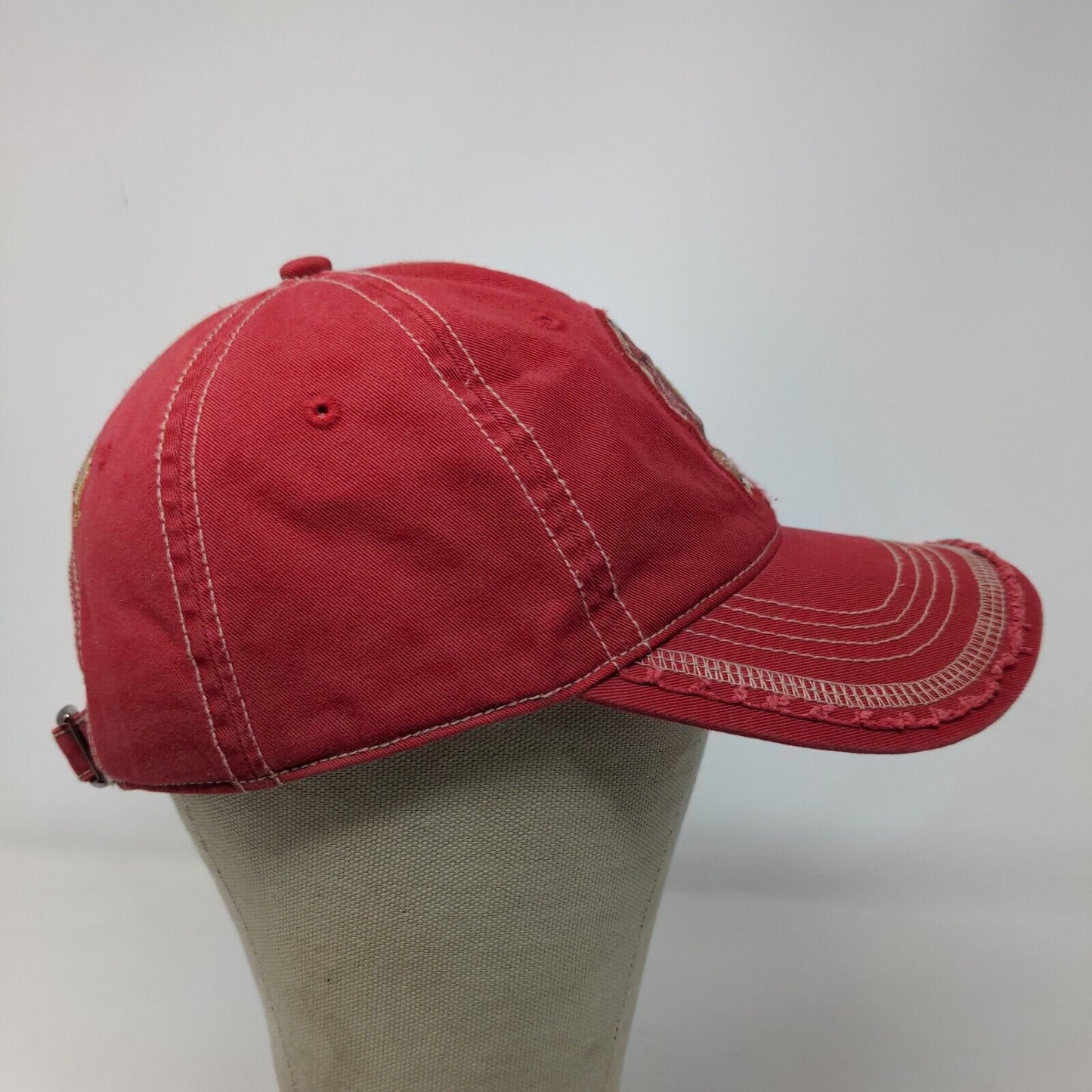 Jim Beam Racing Men's Slideback Hat Red Size OSFA Embroidered Big Logo