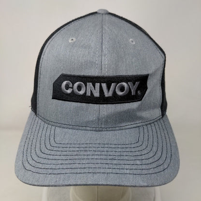 Convoy Snapback Mesh Back Trucker Hat Gray One Size Colorblock Richardson