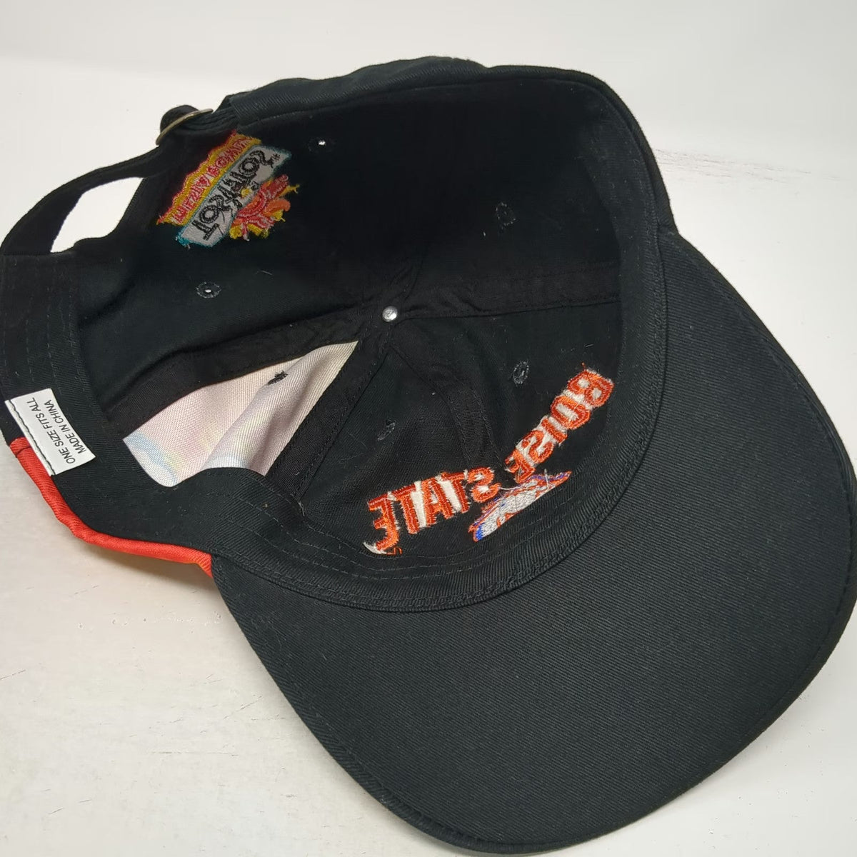 Boise State Broncos NCAA Hat Black One Size Tostitos Fiesta Bowl Logo Slideback