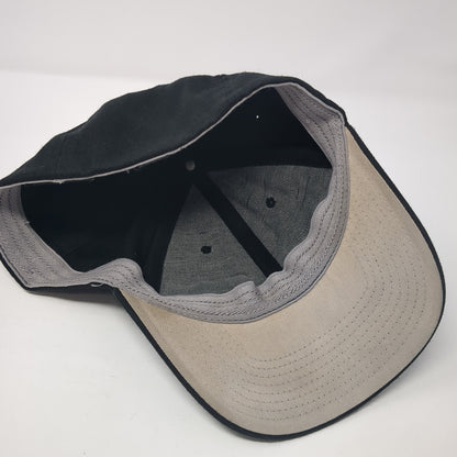 Richardson Fitted Baseball Cap Black One Size Lightweight 6 Panel Blank