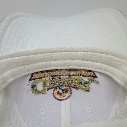 OTTO White Baseball Cap One Size Cooper Construction Cow Logo Strapback Hat