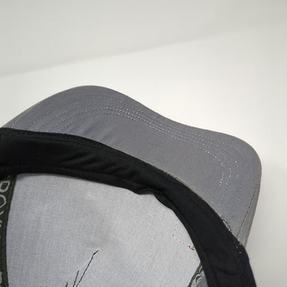 Roxy Leather Patch Strapback Hat Gray One Size Adjustable Solid Outdoor